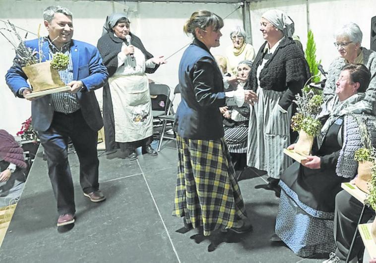 Homenaje a las mujeres rurales que se realizó por la tarde.