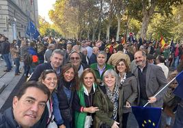 Presencia cántabra en la manifestación contra la amnistía