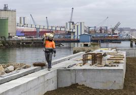 Las obras del Muelle 9 de Raos