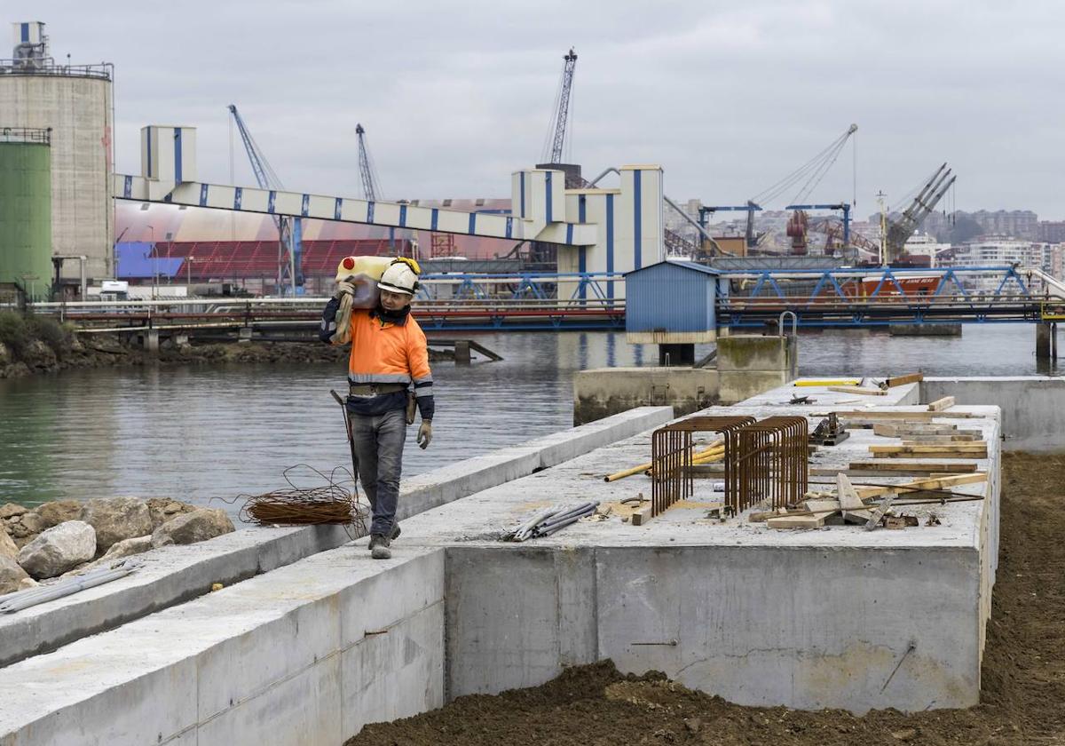 Las obras del Muelle 9 de Raos