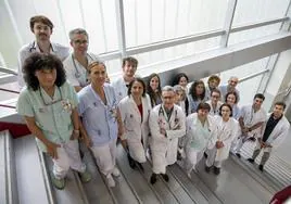 Profesionales sanitarios del servicio de Enfermedades Infecciosas de Valdecilla, cuya unidad de VIH atiende a más de mil pacientes.