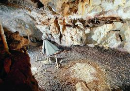 Reconstrucción hipotética del alzado de la cabaña paleolítica de La Garma