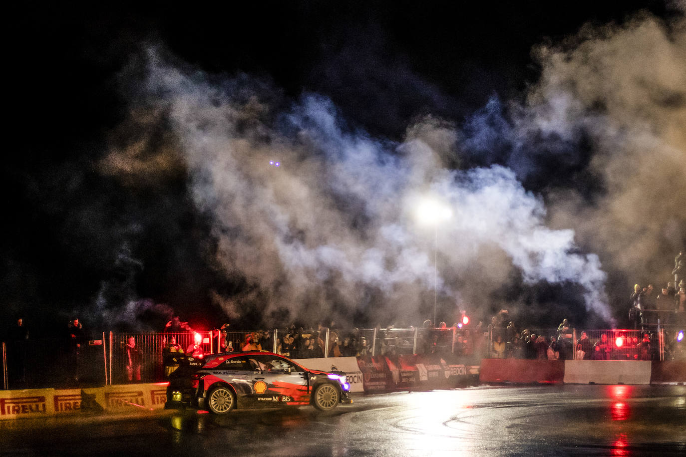 Sordo realiza un 'cero' en la rotonda del circuito.