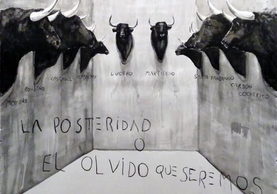 'La posteridad o el olvido', 2023. Acuarela sobre papel.