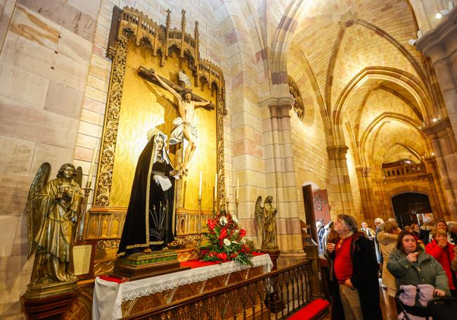 Imagen de una de las capillas del templo.