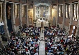 Interior de la iglesia de la Virgen Grande, en una imagen de archivo.