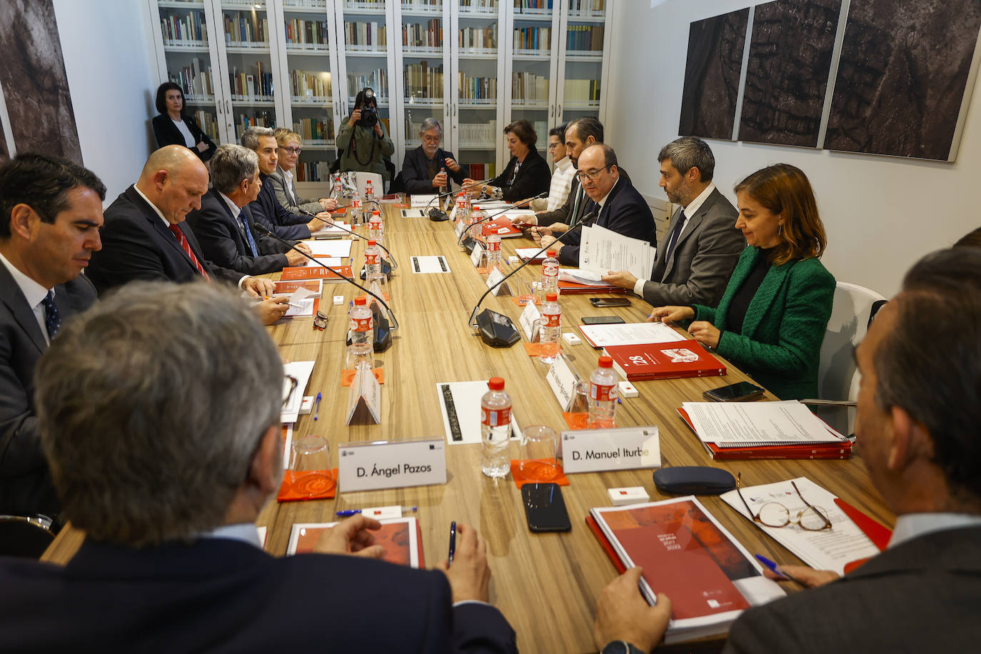 Un momento de la reunión del patronato