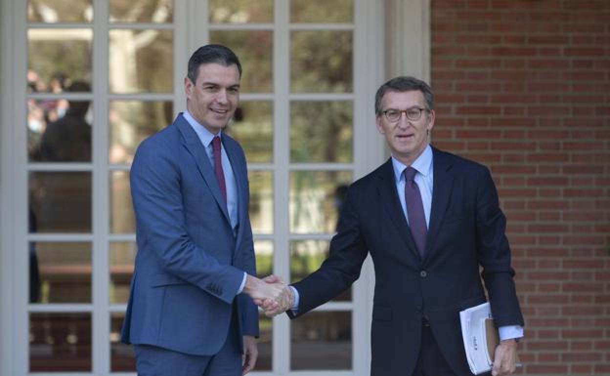 Pedro Sánchez y Alberto Núñez Feijóo