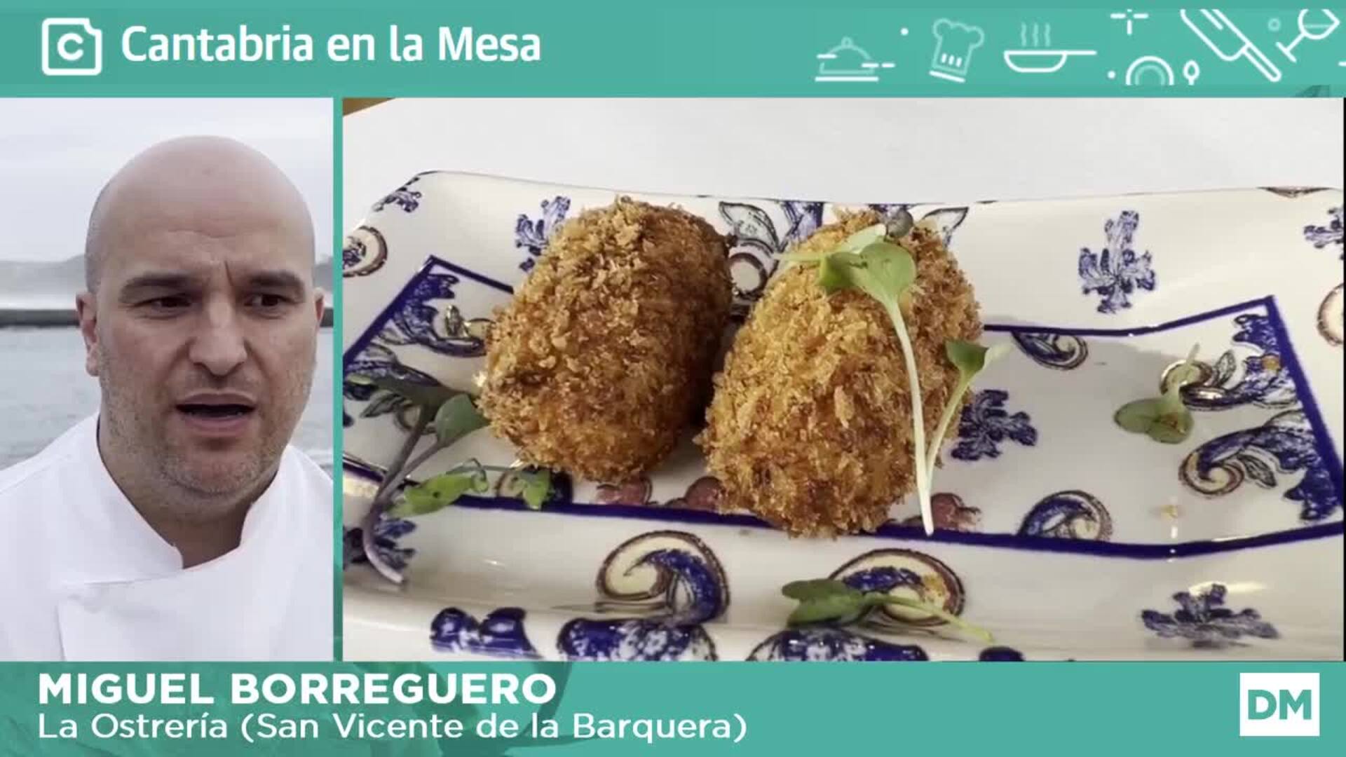La croqueta de jamón que convence en La Ostrería
