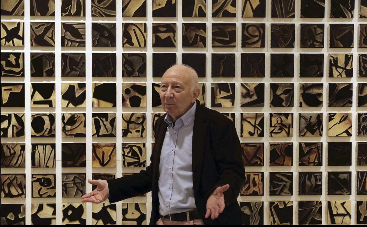 José Noriega, que creó su obra sobre 'Las ratas', expone actualmente en el Museo Patio Herreriano. 