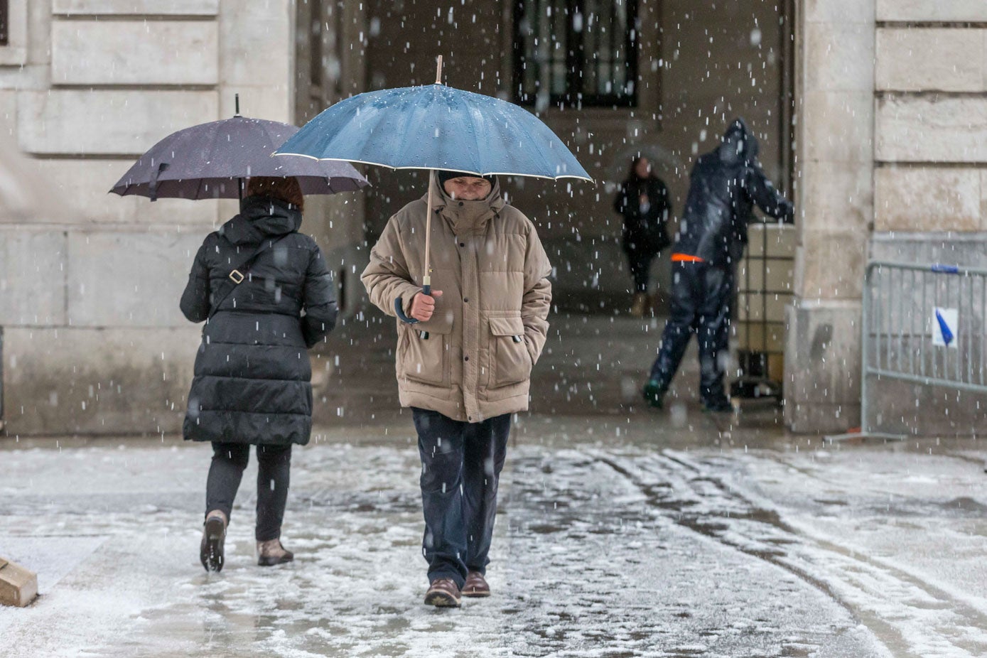 Fuertes granizadas en Santander