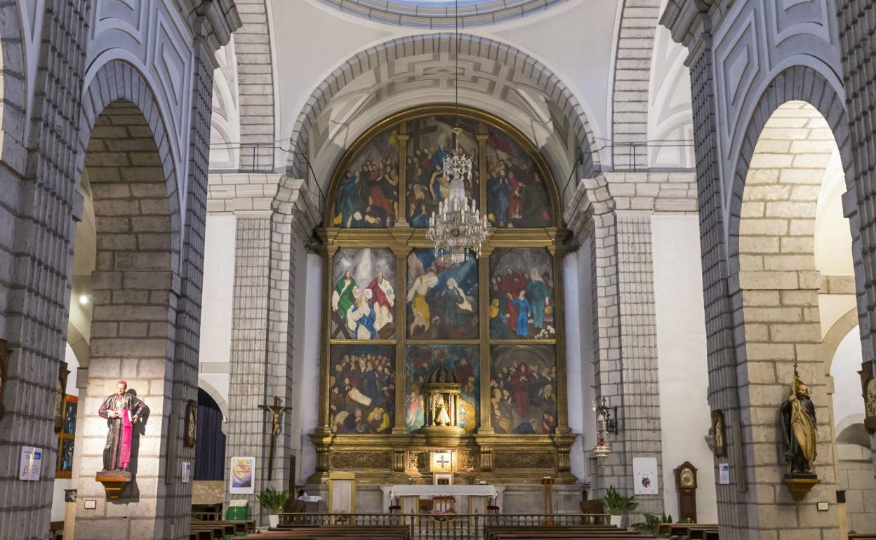 El retablo de María Mazarrasa, en la iglesia de La Compañía de Santander. 