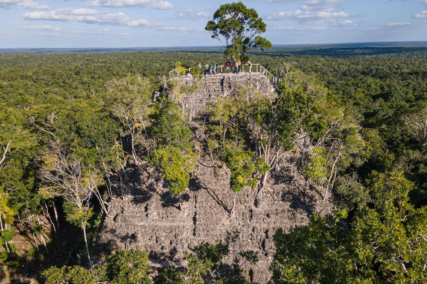 Un grupo de geólogos ha descubierto al norte del país unos restos de la civilización maya que han estado ocultos durante siglos bajo la penumbra de una selva tropical. Entre el vasto manto verde de la selva emerge, entre otras, la cresta de la Danta, una de las pirámides más grandes del mundo ubicada en la megaciudad maya El Mirador