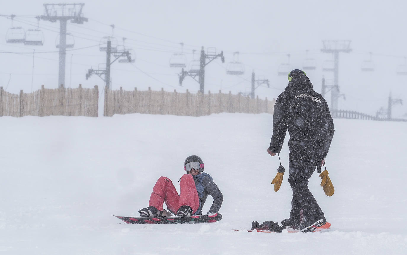 Fotos: Los primeros de Alto Campoo