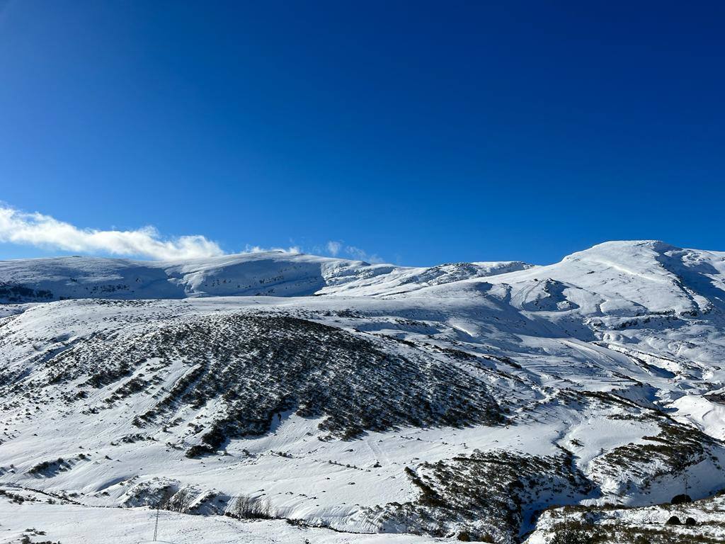 La nieve llegó esta semana a Alto Campoo.