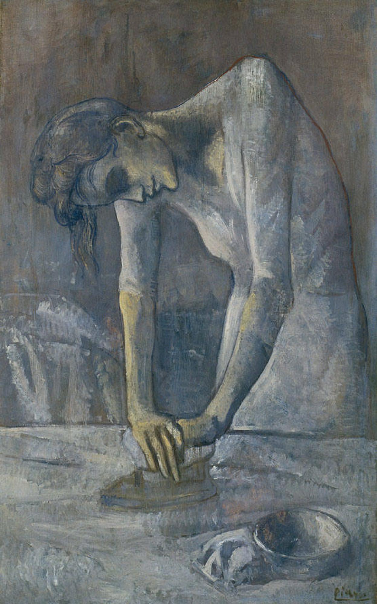 'La planchadora' de Picasso, cuadro realizado en 1904.