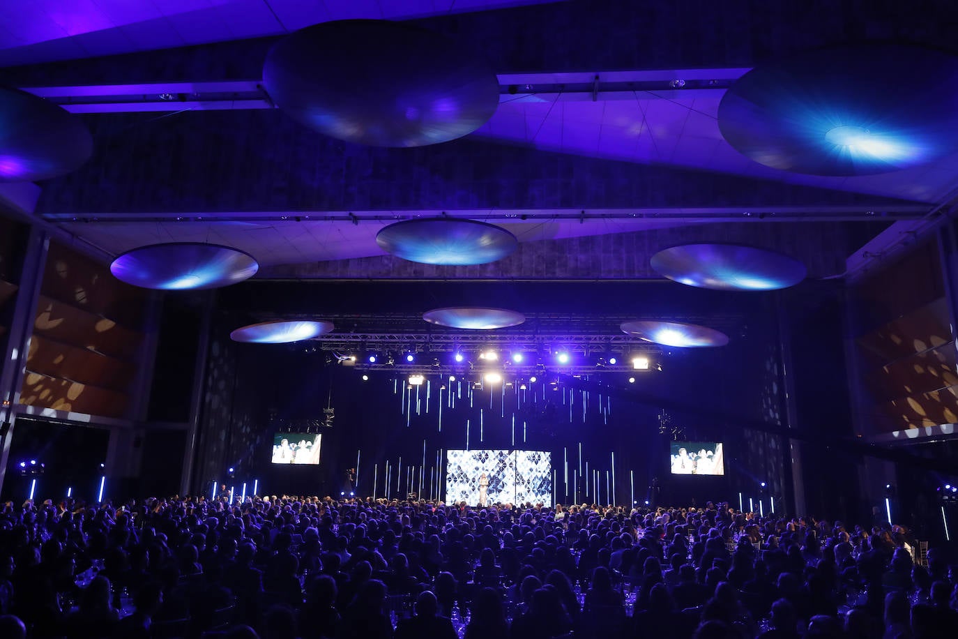 Vista del Auditorio de Zaragoza donde se celebran los Feroz.