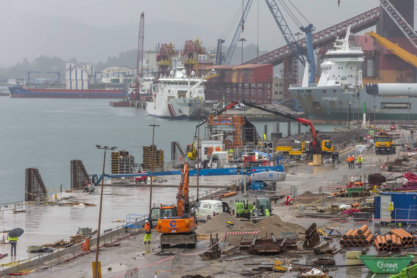 Fotos: Así van las obras en el Puerto de Santander