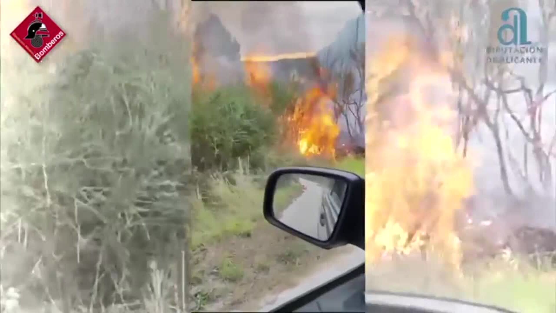 Los bomberos dan por controlado un incendio de vegetación cercano a viviendas en Benissa