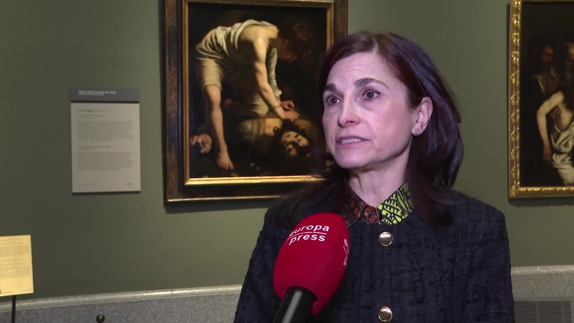 Experta explica el proceso de restauración del 'David vencedor de Goliat' de Caravaggio