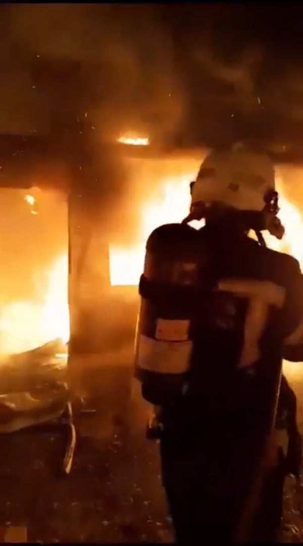 Incendio en Soto de la Marina