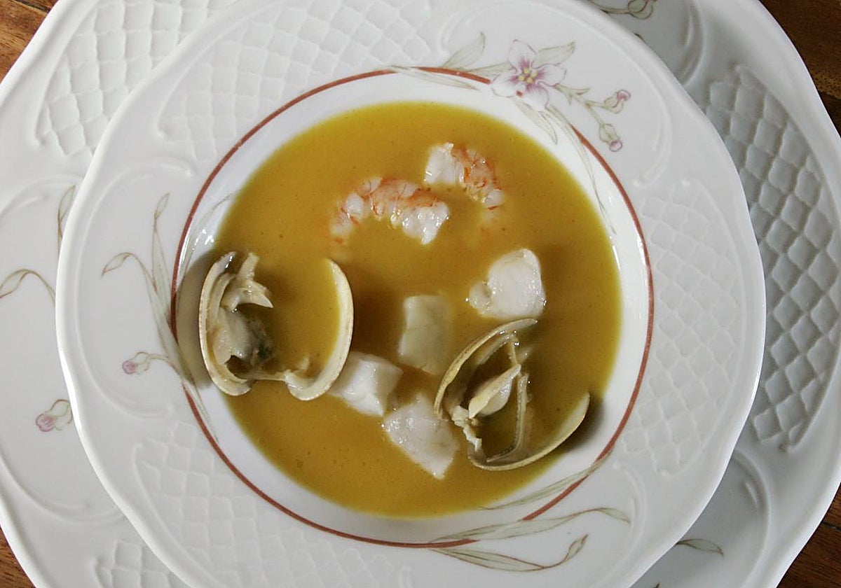 Sopa de pescado.