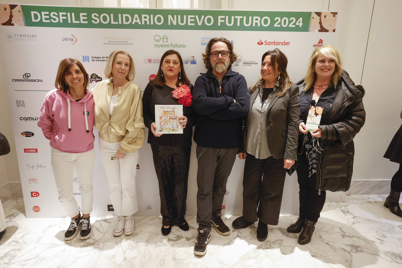 Ruth San Miguel, Paloma López, Maribel Cabo, Pablo Benavides, Aurora Lavid y Maite Rodríguez.