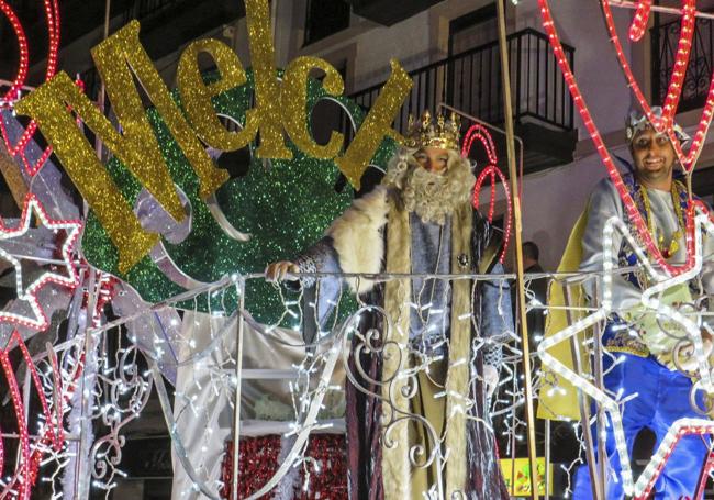 Melchor, el año pasado, durante el desfile por las calles de Castro Urdiales.