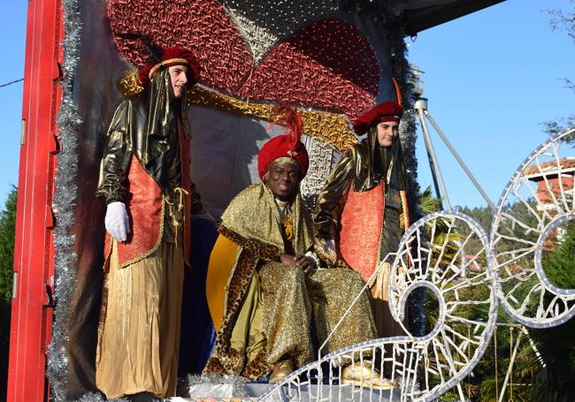 Baltasar, durante el desfile del año pasado en Piélagos.