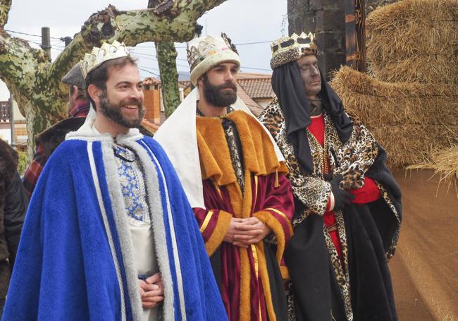 Los tres reyes magos en la localidad cántabra.