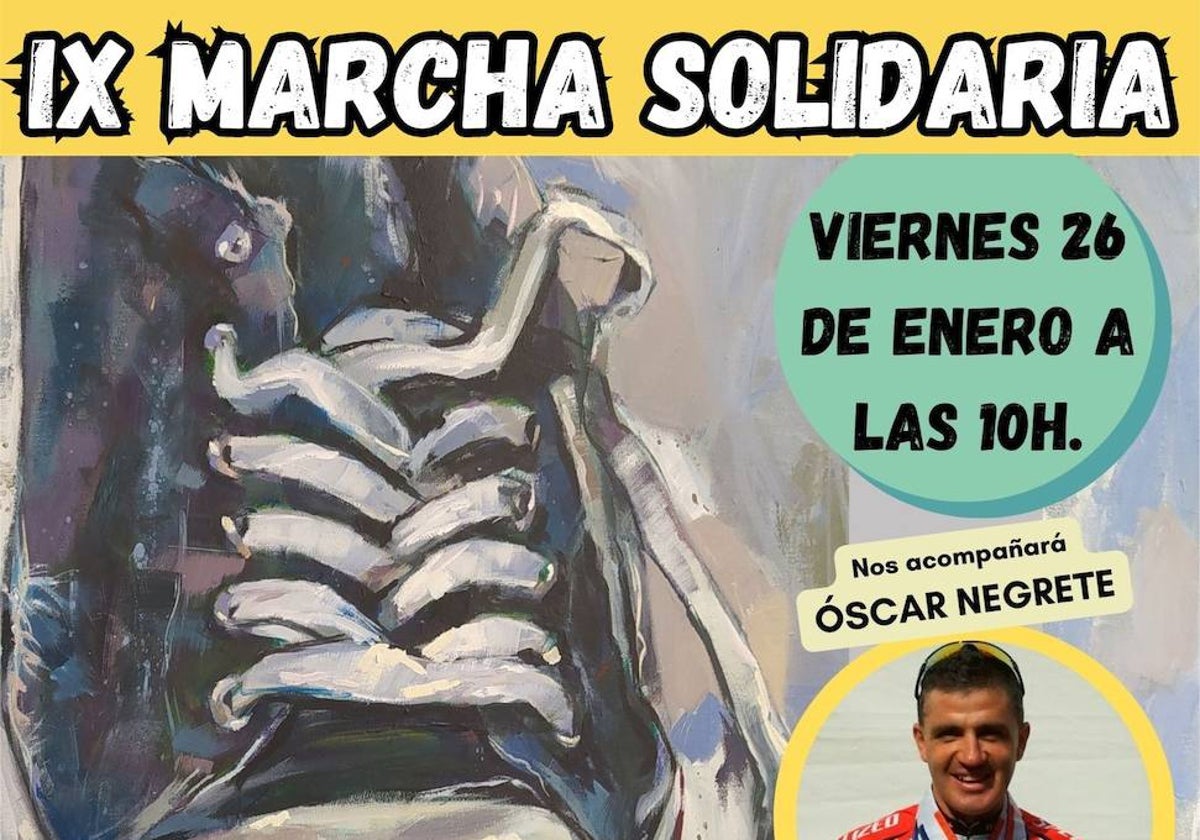 Cartel de la Marcha Solidaria del Ceo Príncipe de Asturias.