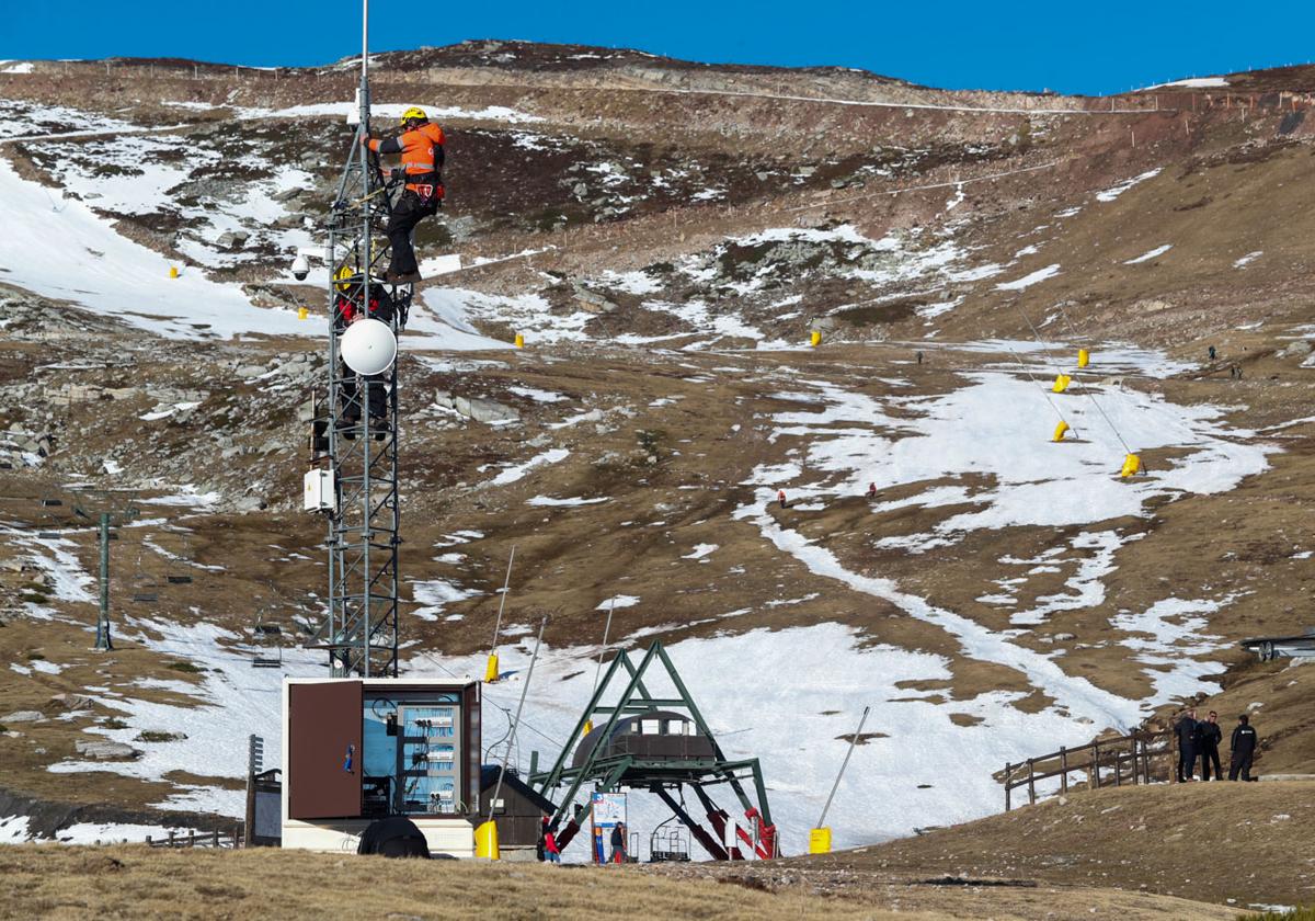 Sin nieve en Alto Campoo