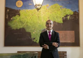 El cónsul general de Marruecos, Sidi Mohamed Biedallah, en la Cámara de Comercio de Cantabria.