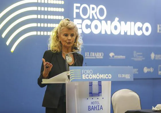 Isabel Tocino, este martes en el Foro Económico de El Diario.