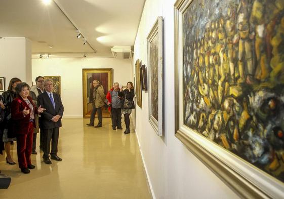 Una de las muestras de la obra de Pisano destinadas a crear su espacio propio en Torrelavega..