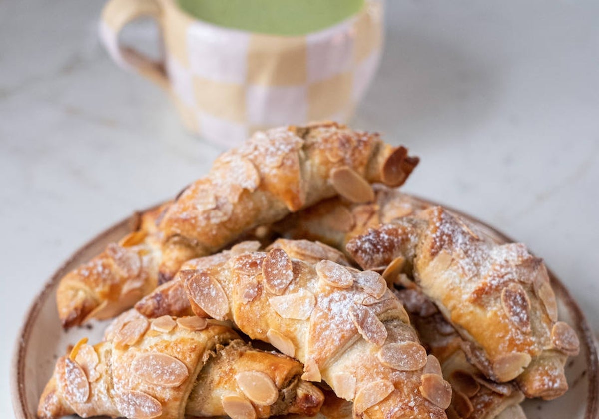 Unos más que apetecibles croissant de pistachos.