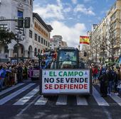 Cinco horas de tractorada en directo