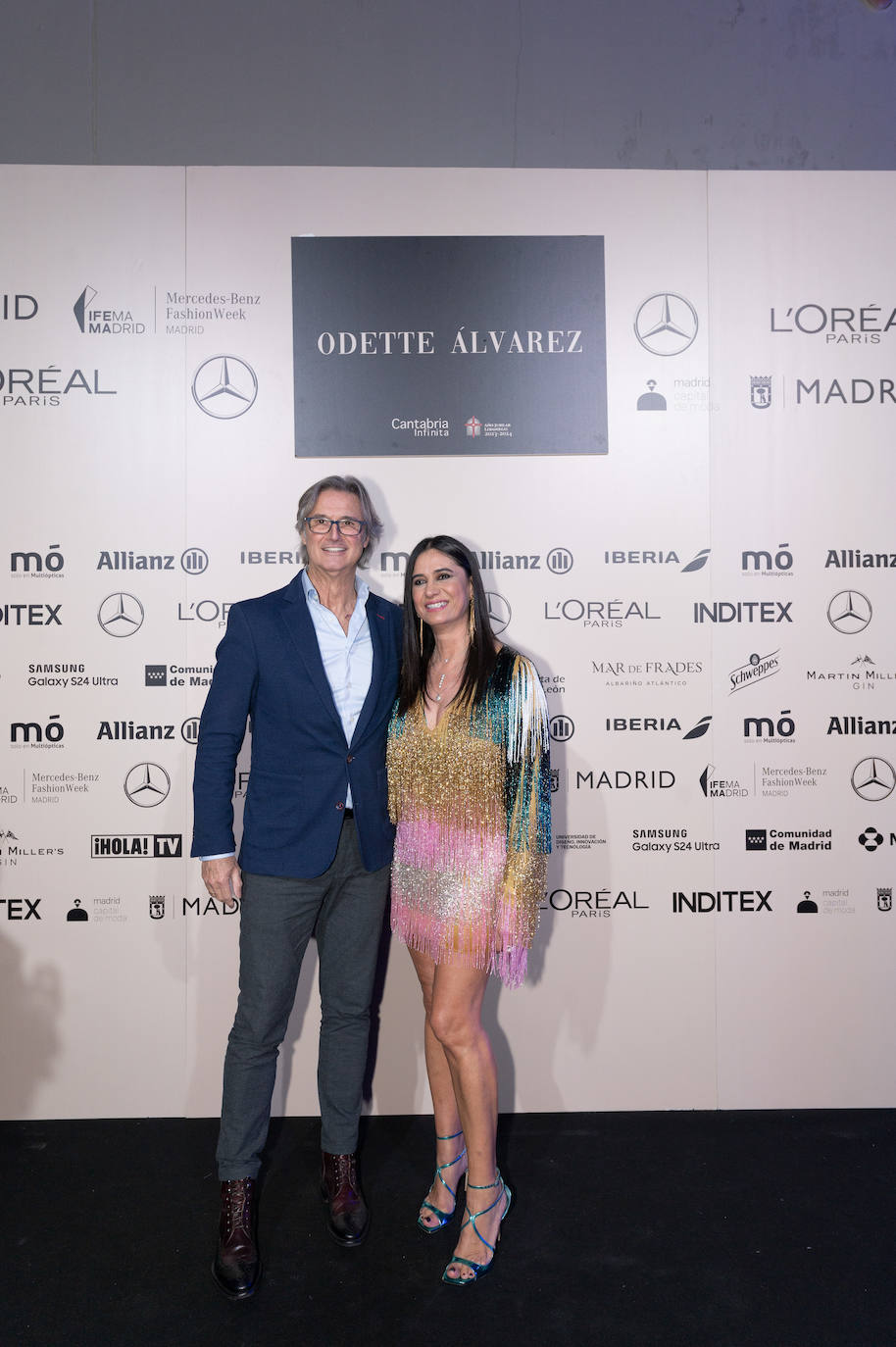 El torrelaveguense Poty Castillo acompañó a la diseñadora Odette Álvarez en su desfile en la Fashion Week de Madrid.