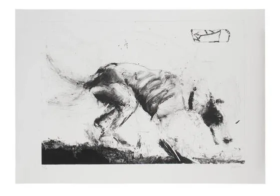 Francisco Mayor Maestre. 'La busca', 2015. Algafría y Collagraph.