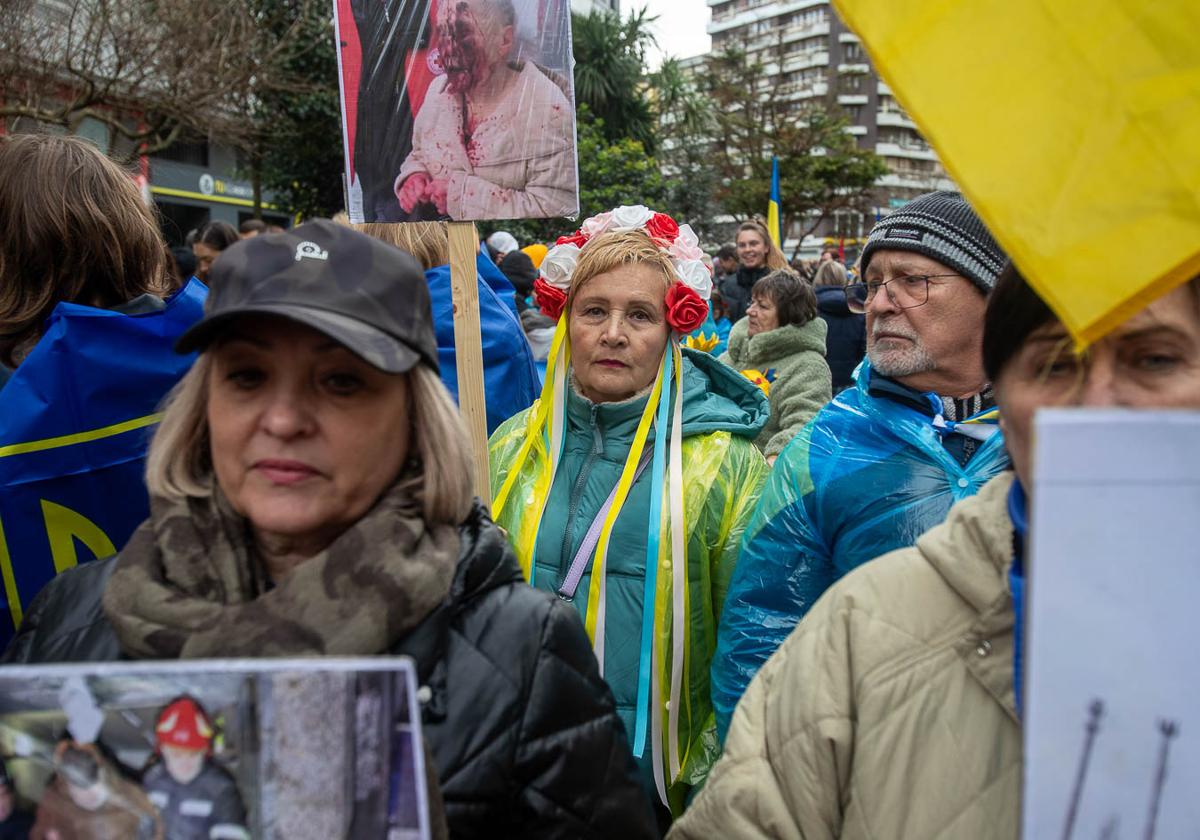 Concentración en Santander en apoyo de Ucrania