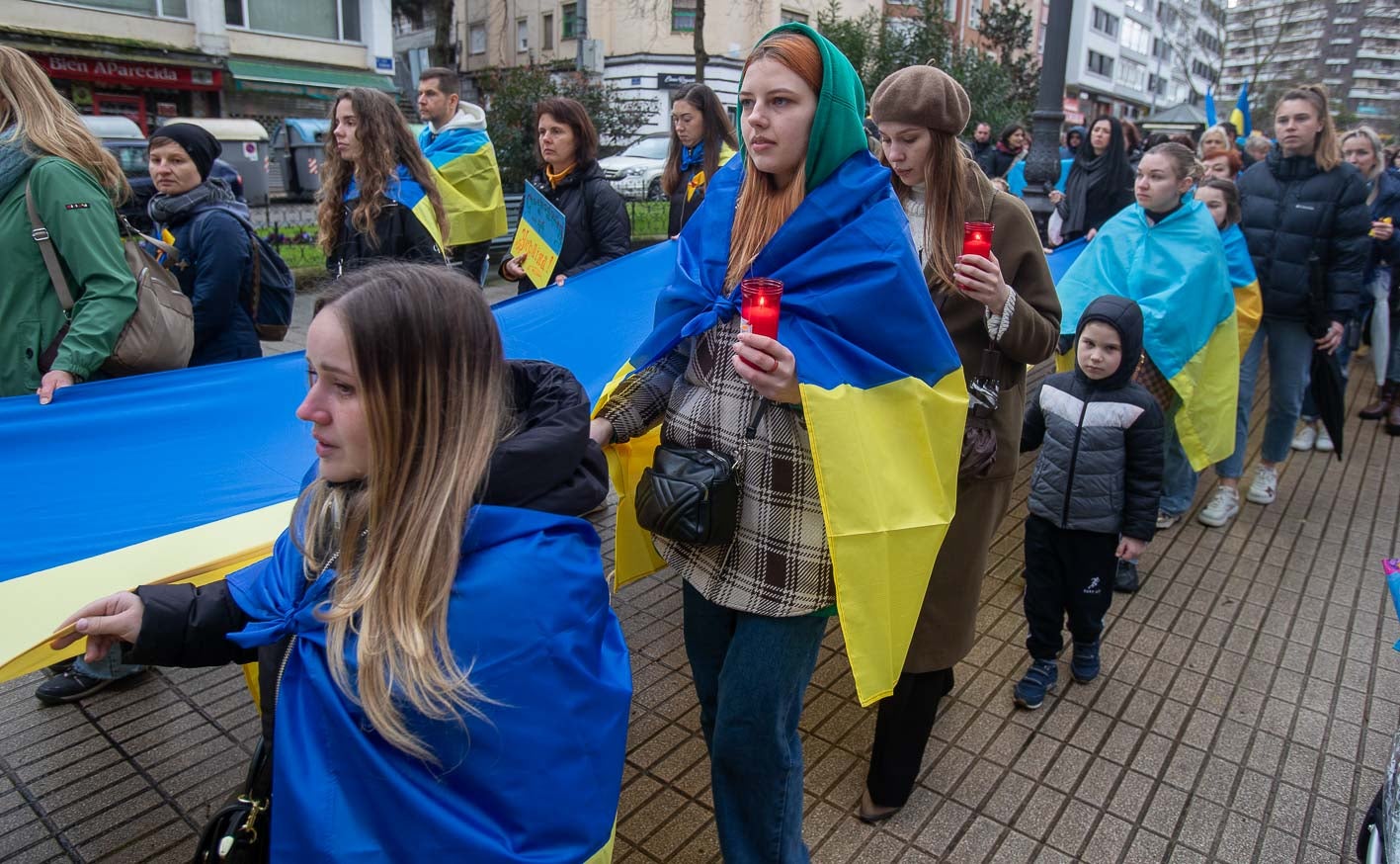 Concentración en Santander en apoyo de Ucrania