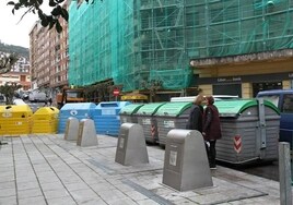 Contenedores de basura en Castro Urdiales.