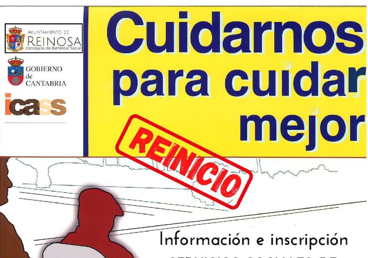 Cartel del programa de apoyo a los cuidadores.