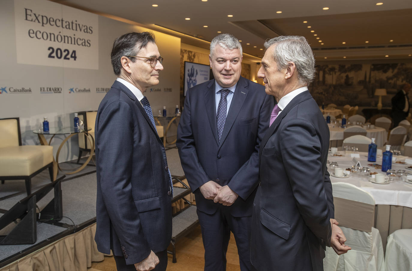 Enric Fernández, Luis Ángel Agüeros y Juan Pedro Badiola.