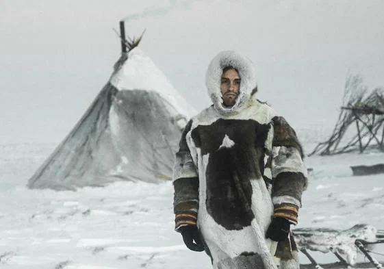 Rubén Díez en Siberia, donde convivió con la tribu nenet, pastores nómadas del Ártico.