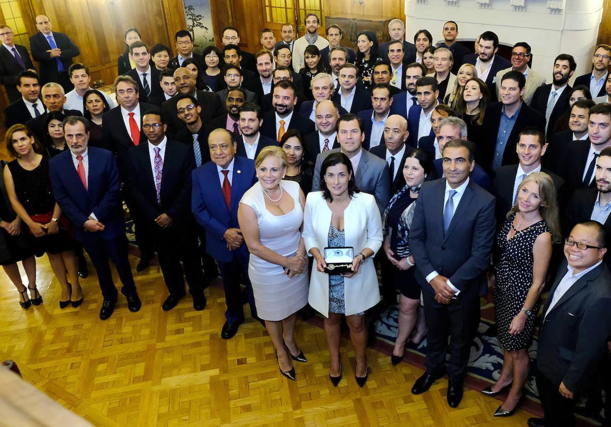 Imagen de archivo de una de las ediciones del evento Global Youth Leadership Forum, celebrado en el Palacio de la Magdalena.