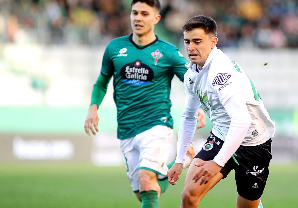 Mario García, durante un partido de esta temporada.