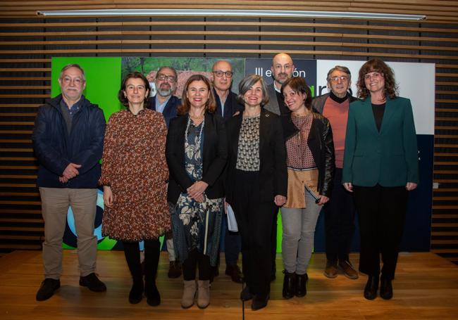 Miembros del jurado junto a Juan Antonio González Fuentes, Vanda Martins y Óscar Villegas