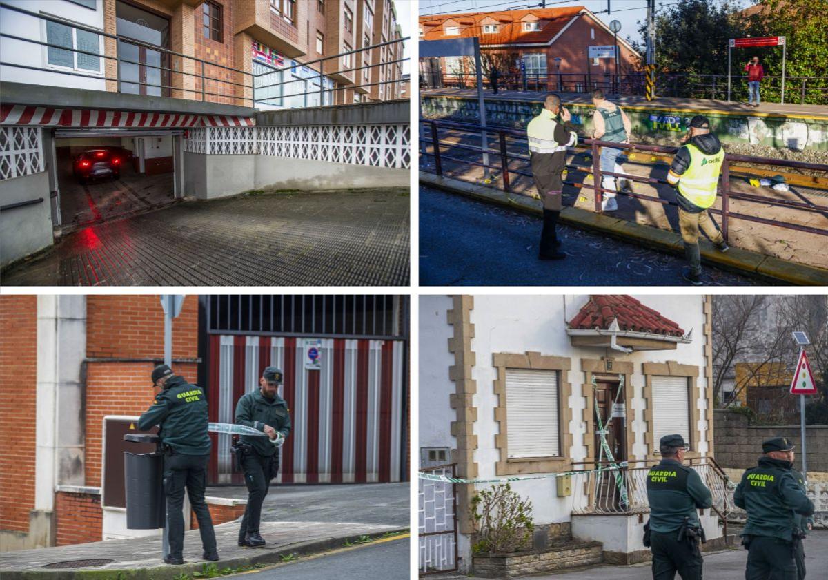 El garaje de la Avenida de Los Castros, en Santander, donde apareció el cadáver.