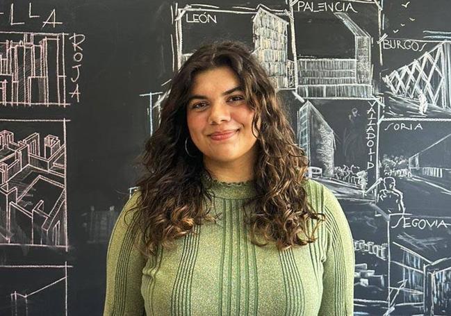 Alba Fernández en la Escuela Técnica Superior de Arquitectura